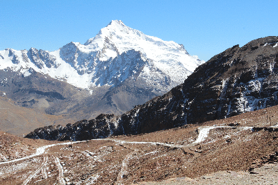 Huayna Potosi Blick von Chacaltaya aus